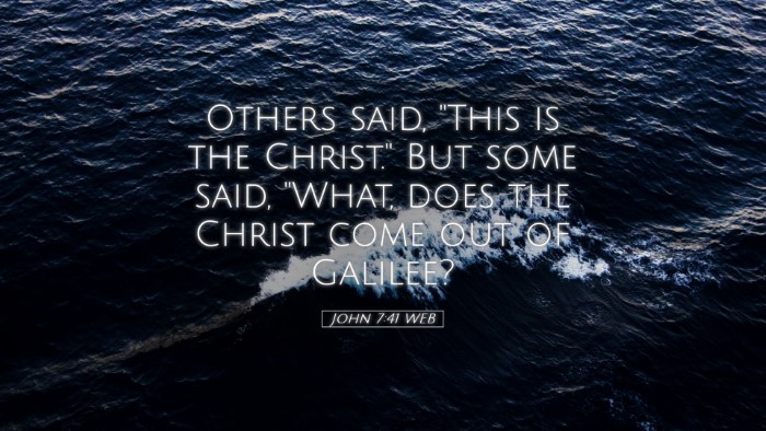 Picture 05 - John 7:41 WEB Desktop Wallpaper - Others said, 