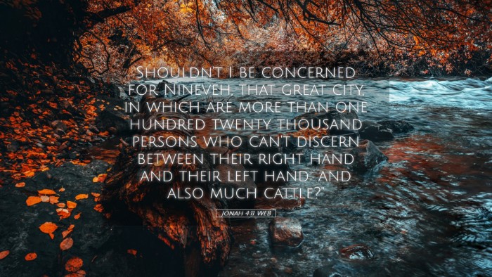 Picture 05 - Jonah 4:11 WEB Desktop Wallpaper - Shouldn't I be concerned for Nineveh, that great - Desktop Bible Verse Wallpaper