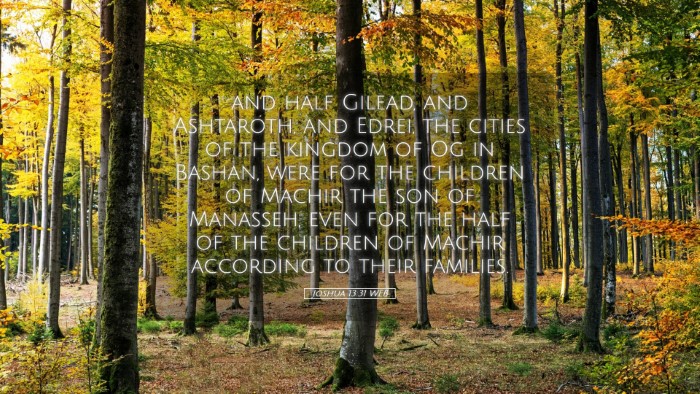 Picture 05 - Joshua 13:31 WEB Desktop Wallpaper - and half Gilead, and Ashtaroth, and Edrei, the - Desktop Bible Verse Wallpaper