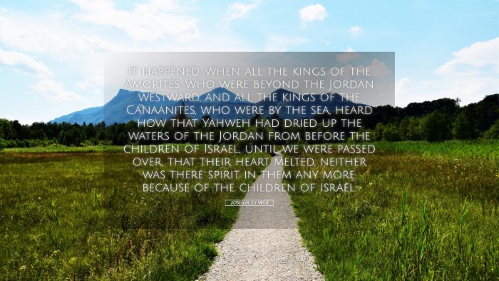 Picture 05 - Joshua 5:1 WEB Desktop Wallpaper - It happened, when all the kings of the Amorites, - Desktop Bible Verse Wallpaper