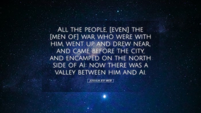 Picture 05 - Joshua 8:11 WEB Desktop Wallpaper - All the people, [even] the [men of] war who were - Desktop Bible Verse Wallpaper