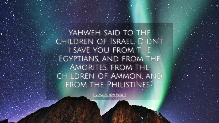 Picture 05 - Judges 10:11 WEB Desktop Wallpaper - Yahweh said to the children of Israel, Didn't I - Desktop Bible Verse Wallpaper
