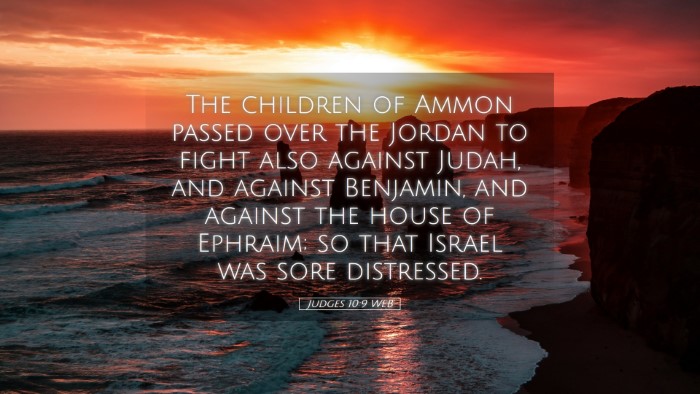 Picture 05 - Judges 10:9 WEB Desktop Wallpaper - The children of Ammon passed over the Jordan to - Desktop Bible Verse Wallpaper