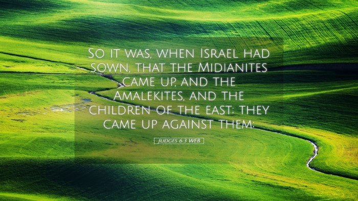 Picture 05 - Judges 6:3 WEB Desktop Wallpaper - So it was, when Israel had sown, that the - Desktop Bible Verse Wallpaper