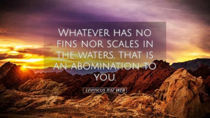 Picture 05 - Leviticus 11:12 WEB Desktop Wallpaper - Whatever has no fins nor scales in the waters, - Desktop Bible Verse Wallpaper