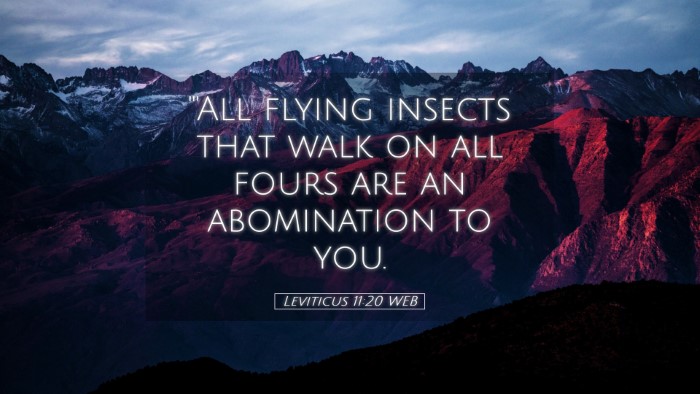Picture 05 - Leviticus 11:20 WEB Desktop Wallpaper - 
