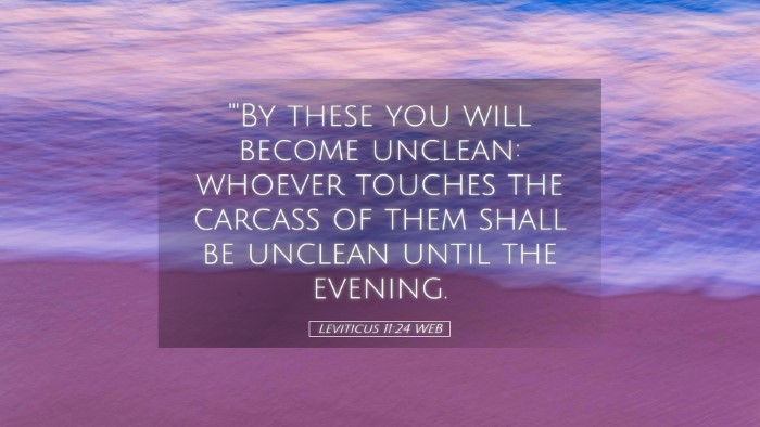 Picture 05 - Leviticus 11:24 WEB Desktop Wallpaper - 