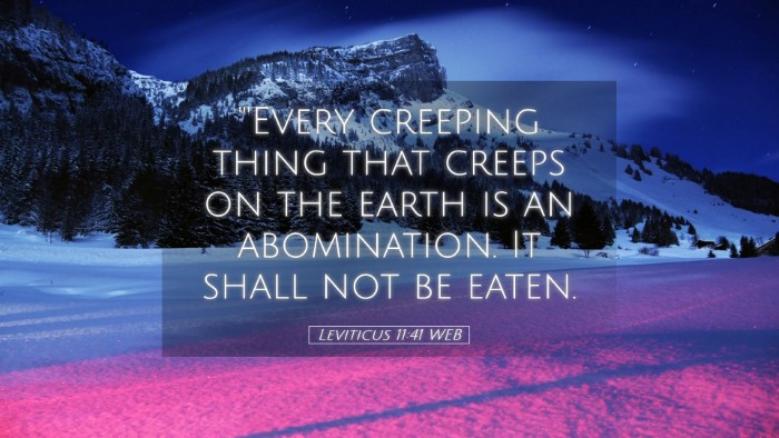 Picture 05 - Leviticus 11:41 WEB Desktop Wallpaper - 