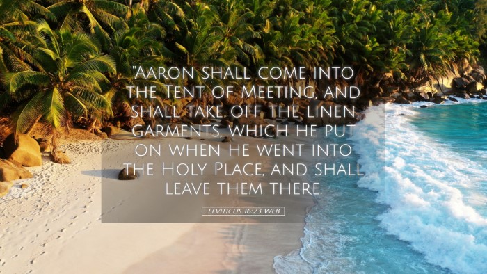 Picture 05 - Leviticus 16:23 WEB Desktop Wallpaper - 
