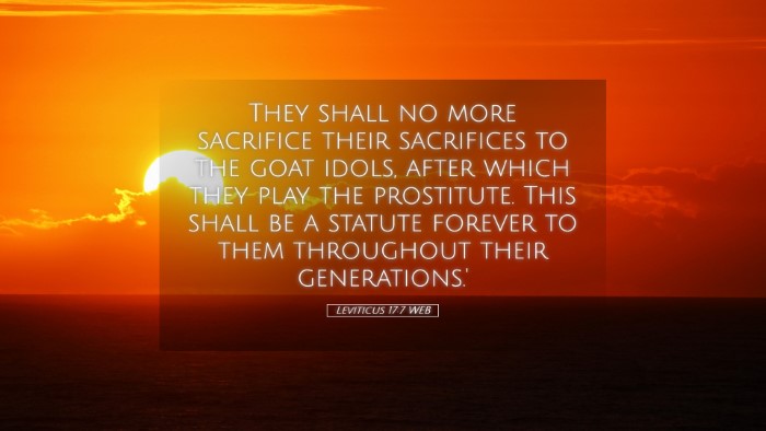 Picture 05 - Leviticus 17:7 WEB Desktop Wallpaper - They shall no more sacrifice their sacrifices to - Desktop Bible Verse Wallpaper