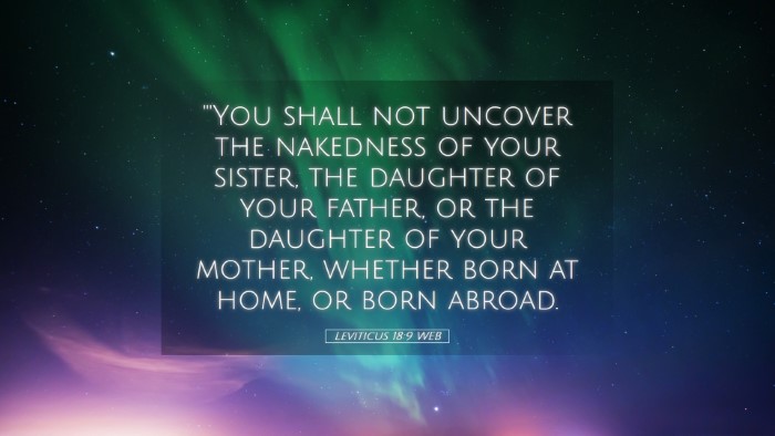 Picture 05 - Leviticus 18:9 WEB Desktop Wallpaper - 