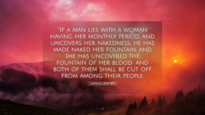 Picture 05 - Leviticus 20:18 WEB Desktop Wallpaper - 
