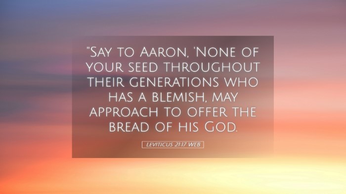 Picture 05 - Leviticus 21:17 WEB Desktop Wallpaper - 