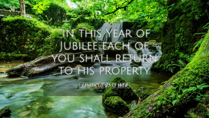 Picture 05 - Leviticus 25:13 WEB Desktop Wallpaper - 