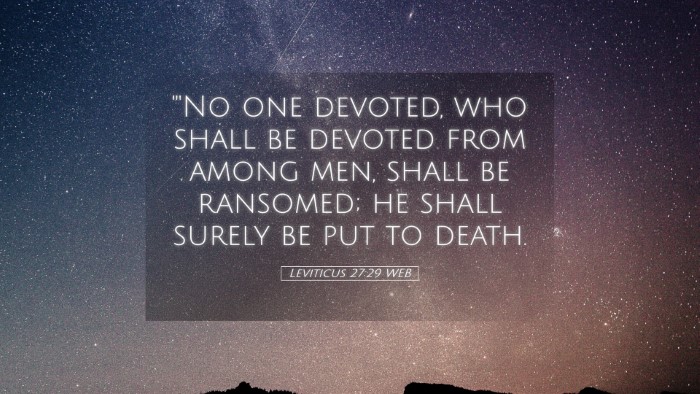 Picture 05 - Leviticus 27:29 WEB Desktop Wallpaper - 