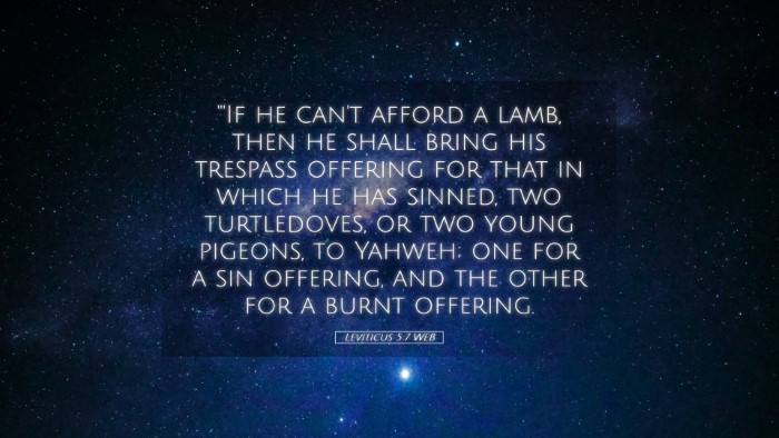 Picture 05 - Leviticus 5:7 WEB Desktop Wallpaper - 