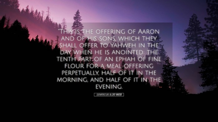 Picture 05 - Leviticus 6:20 WEB Desktop Wallpaper - 