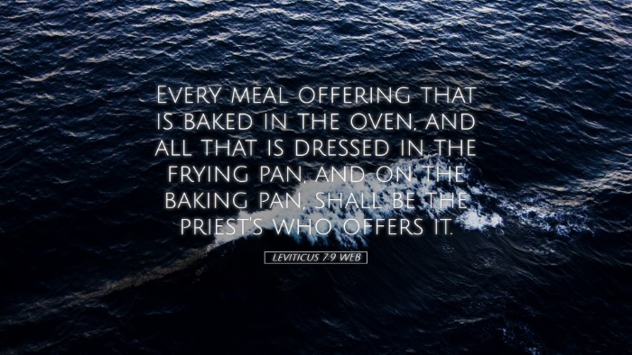 Picture 05 - Leviticus 7:9 WEB Desktop Wallpaper - Every meal offering that is baked in the oven, - Desktop Bible Verse Wallpaper