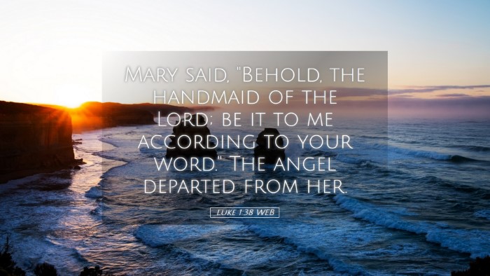 Picture 05 - Luke 1:38 WEB Desktop Wallpaper - Mary said, 