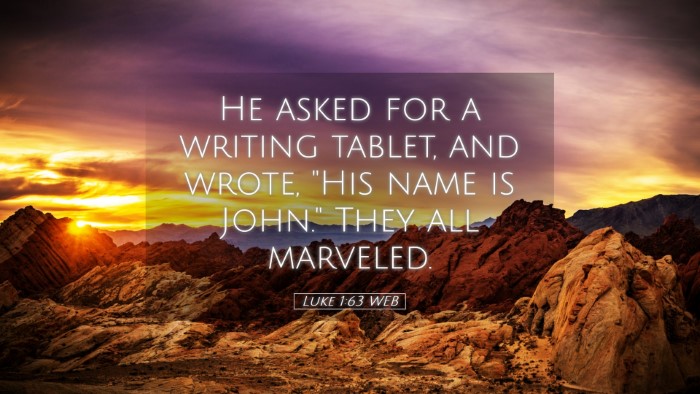 Picture 05 - Luke 1:63 WEB Desktop Wallpaper - He asked for a writing tablet, and wrote, 