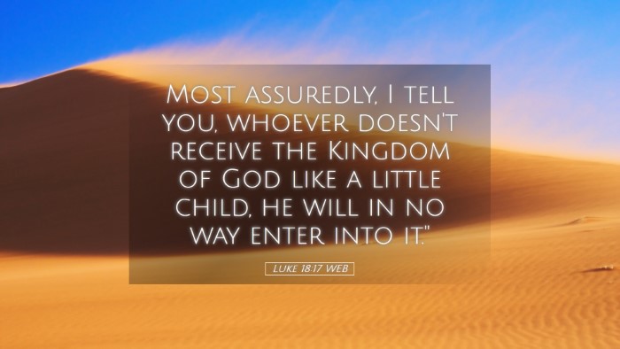 Picture 05 - Luke 18:17 WEB Desktop Wallpaper - Most assuredly, I tell you, whoever doesn't - Desktop Bible Verse Wallpaper