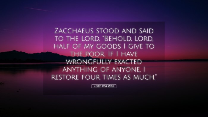 Picture 05 - Luke 19:8 WEB Desktop Wallpaper - Zacchaeus stood and said to the Lord, 