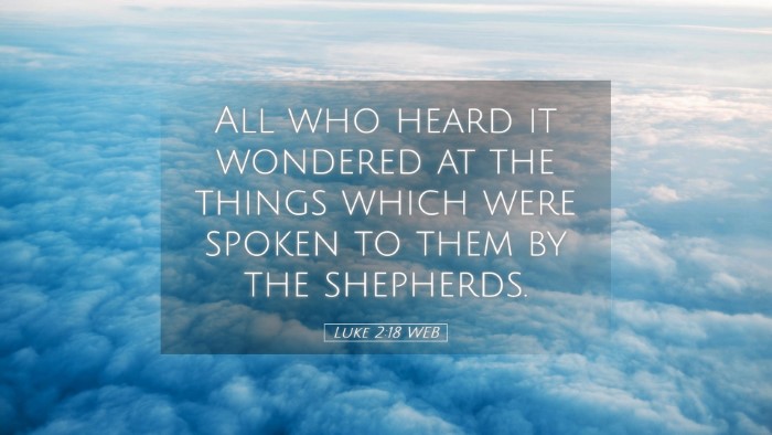 Picture 05 - Luke 2:18 WEB Desktop Wallpaper - All who heard it wondered at the things which - Desktop Bible Verse Wallpaper