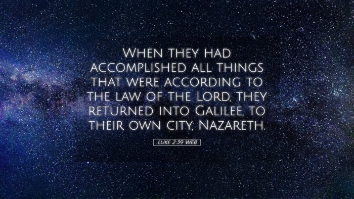 Picture 05 - Luke 2:39 WEB Desktop Wallpaper - When they had accomplished all things that were - Desktop Bible Verse Wallpaper