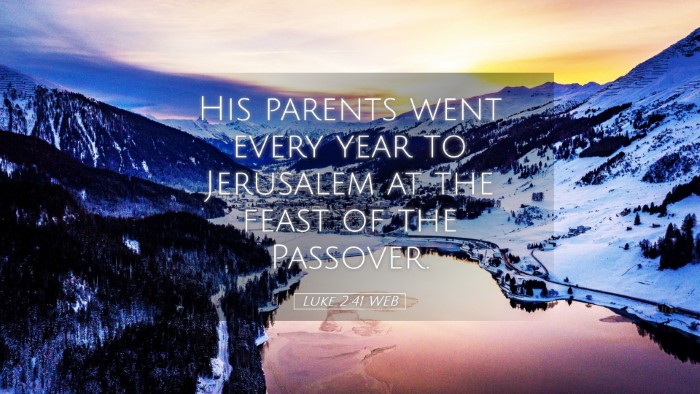 Picture 05 - Luke 2:41 WEB Desktop Wallpaper - His parents went every year to Jerusalem at the - Desktop Bible Verse Wallpaper