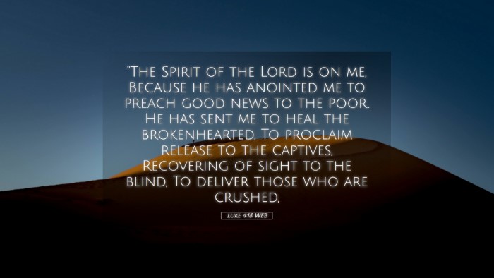 Picture 05 - Luke 4:18 WEB Desktop Wallpaper - 