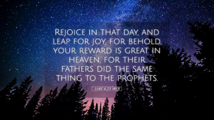 Picture 05 - Luke 6:23 WEB Desktop Wallpaper - Rejoice in that day, and leap for joy, for - Desktop Bible Verse Wallpaper