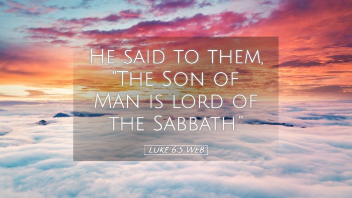 Picture 05 - Luke 6:5 WEB Desktop Wallpaper - He said to them, 