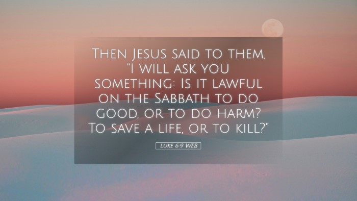 Picture 05 - Luke 6:9 WEB Desktop Wallpaper - Then Jesus said to them, 