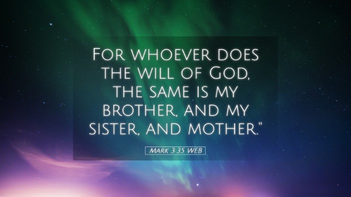 Picture 05 - Mark 3:35 WEB Desktop Wallpaper - For whoever does the will of God, the same is my - Desktop Bible Verse Wallpaper