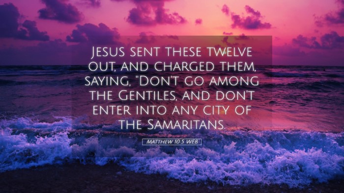 Picture 05 - Matthew 10:5 WEB Desktop Wallpaper - Jesus sent these twelve out, and charged them, - Desktop Bible Verse Wallpaper