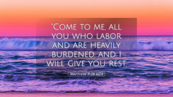 Picture 05 - Matthew 11:28 WEB Desktop Wallpaper - 