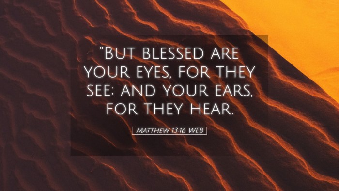 Picture 05 - Matthew 13:16 WEB Desktop Wallpaper - 
