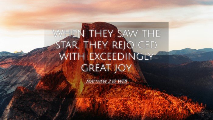 Picture 05 - Matthew 2:10 WEB Desktop Wallpaper - When they saw the star, they rejoiced with - Desktop Bible Verse Wallpaper