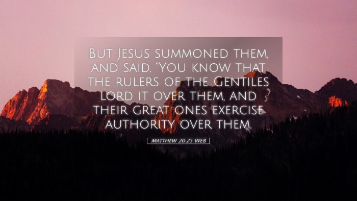Picture 05 - Matthew 20:25 WEB Desktop Wallpaper - But Jesus summoned them, and said, 
