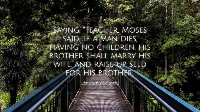 Picture 05 - Matthew 22:24 WEB Desktop Wallpaper - saying, 