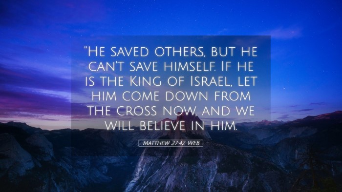 Picture 05 - Matthew 27:42 WEB Desktop Wallpaper - 