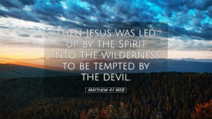 Picture 05 - Matthew 4:1 WEB Desktop Wallpaper - Then Jesus was led up by the Spirit into the - Desktop Bible Verse Wallpaper