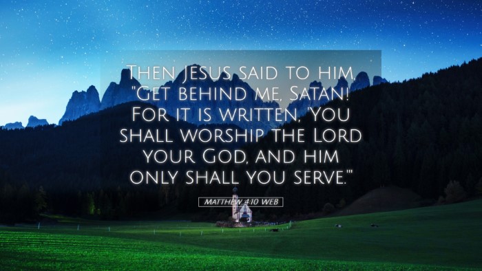 Picture 05 - Matthew 4:10 WEB Desktop Wallpaper - Then Jesus said to him, 