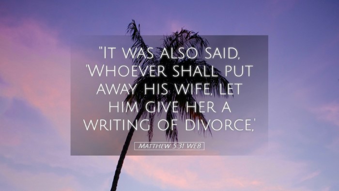 Picture 05 - Matthew 5:31 WEB Desktop Wallpaper - 