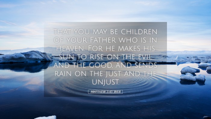 Picture 05 - Matthew 5:45 WEB Desktop Wallpaper - that you may be children of your Father who is in - Desktop Bible Verse Wallpaper