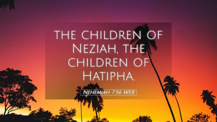 Picture 05 - Nehemiah 7:56 WEB Desktop Wallpaper - the children of Neziah, the children of - Desktop Bible Verse Wallpaper