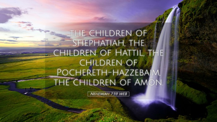 Picture 05 - Nehemiah 7:59 WEB Desktop Wallpaper - the children of Shephatiah, the children of - Desktop Bible Verse Wallpaper