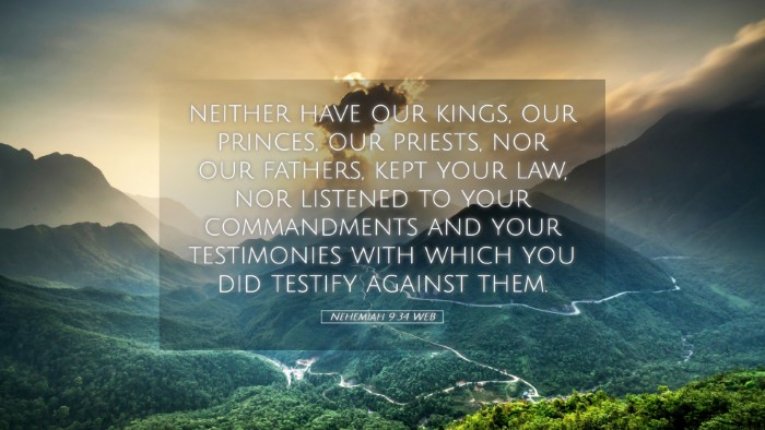 Picture 05 - Nehemiah 9:34 WEB Desktop Wallpaper - neither have our kings, our princes, our priests, - Desktop Bible Verse Wallpaper