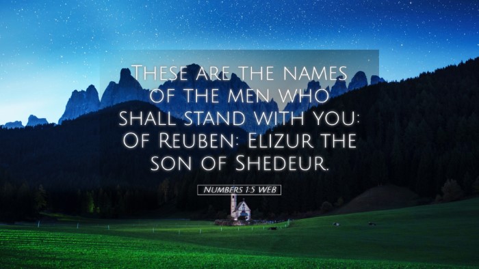 Picture 05 - Numbers 1:5 WEB Desktop Wallpaper - These are the names of the men who shall stand - Desktop Bible Verse Wallpaper