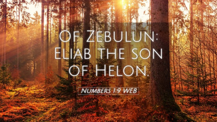 Picture 05 - Numbers 1:9 WEB Desktop Wallpaper - Of Zebulun: Eliab the son of - Desktop Bible Verse Wallpaper
